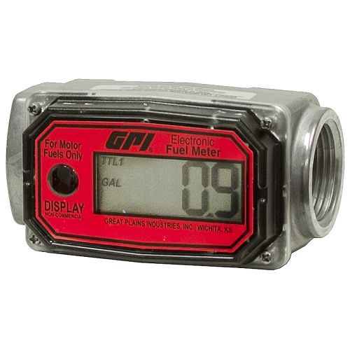 Great Plains 01A31GM GPI Aluminum Electronic Digital Fuel Meter - Fast Shipping - Meters
